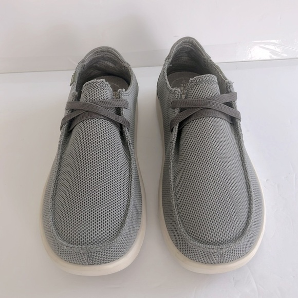 SANUK Grey Loafers with Breathable Mesh Shaka Lite Slip On Summer Shoes Size 9 - Picture 6 of 8